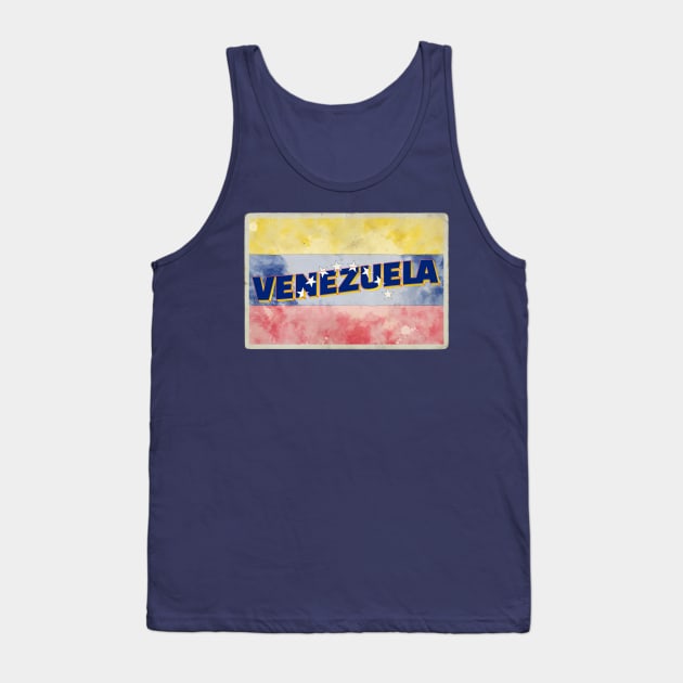 Venezuela vintage style retro souvenir Tank Top by DesignerPropo